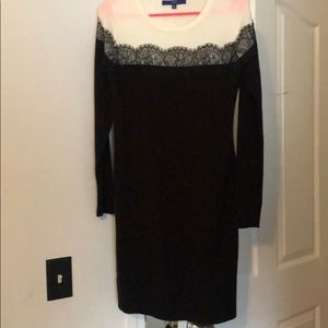 Apt. 9 white/black lace dress